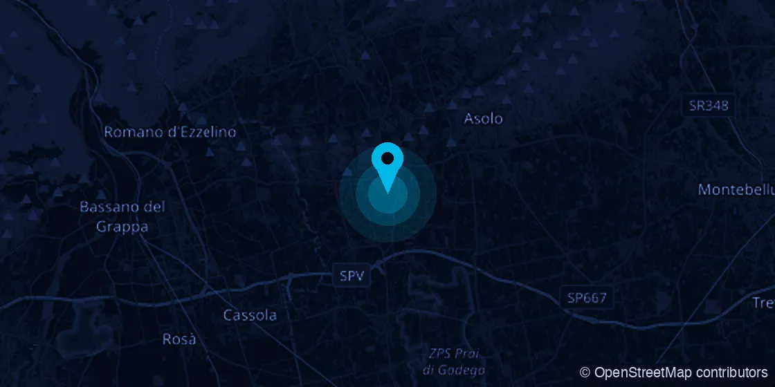 Mappa della sede MyFast a Fonte (TV), a pochi minuti da Asolo, tra Bassano del Grappa e Montebelluna