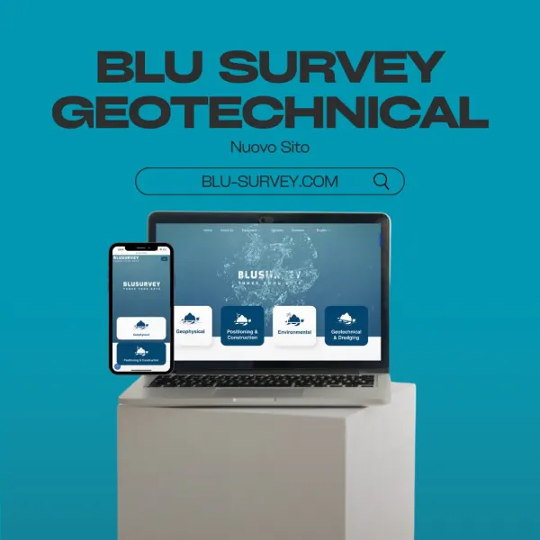 Sito web di Blu Survey Geotechnical realizzato da MyFast