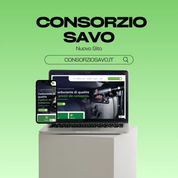 Sito web del Consorzio Savo realizzato da MyFast