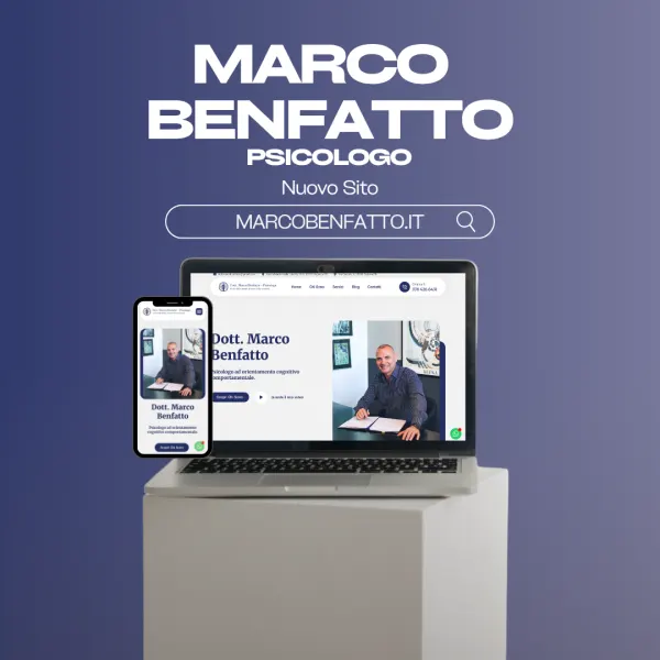 Sito web di Marco Benfatto Psicologo realizzato da MyFast