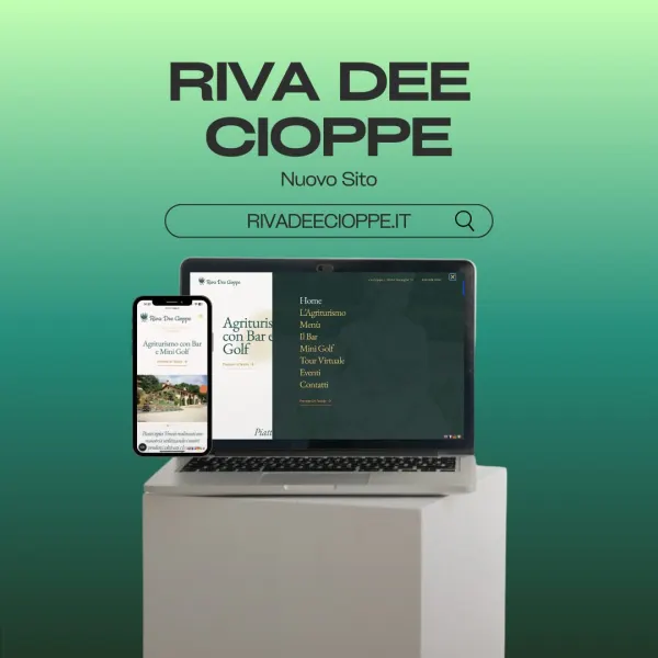 Sito web dell'agriturismo Riva dee Cioppe di Possagno realizzato da MyFast