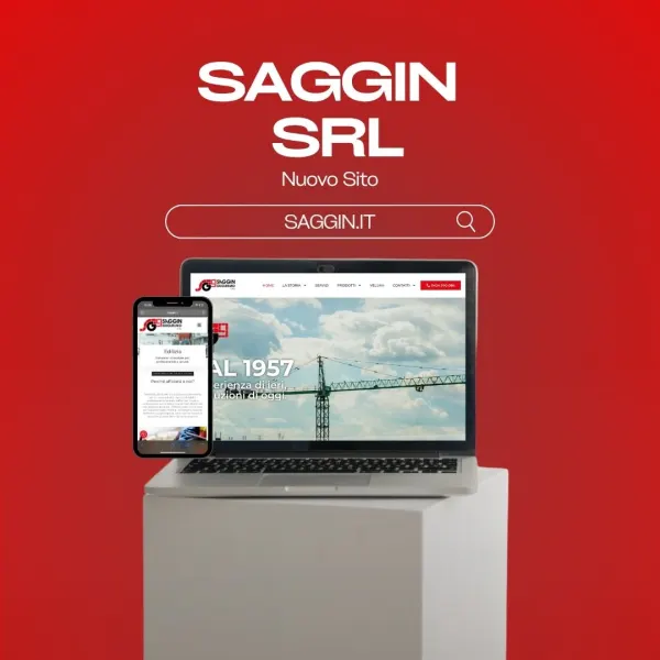 Sito web di Saggin Srl realizzato da MyFast