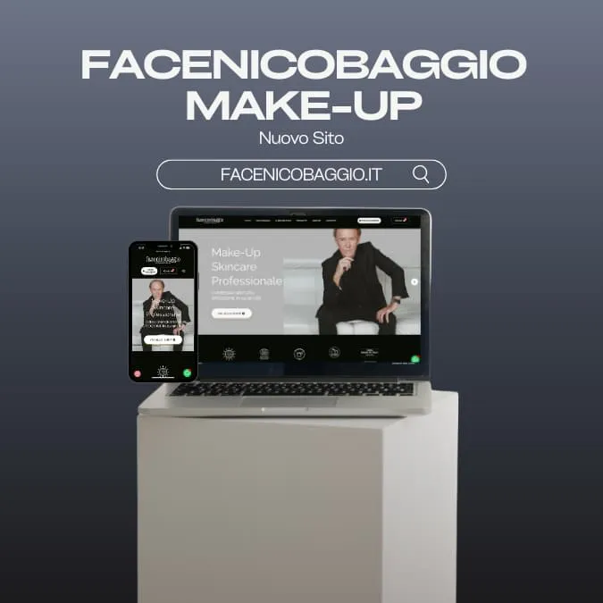 E-commerce realizzato da MyFast per il makeup artist Nico Baggio