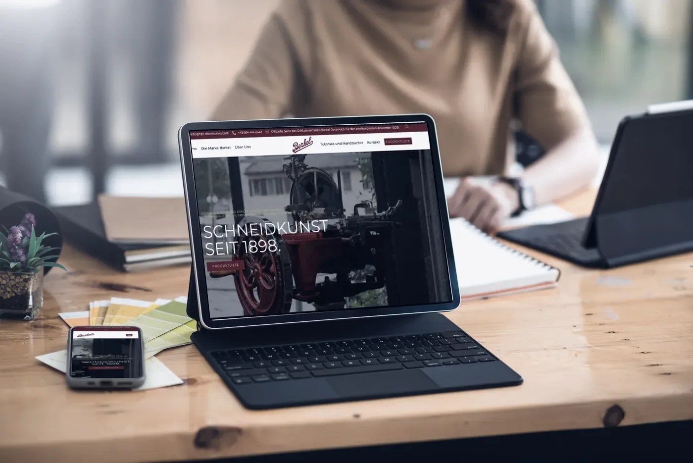 Il sito B2B di Berkel Austria realizzato da MyFast, aperto su tablet e smartphone